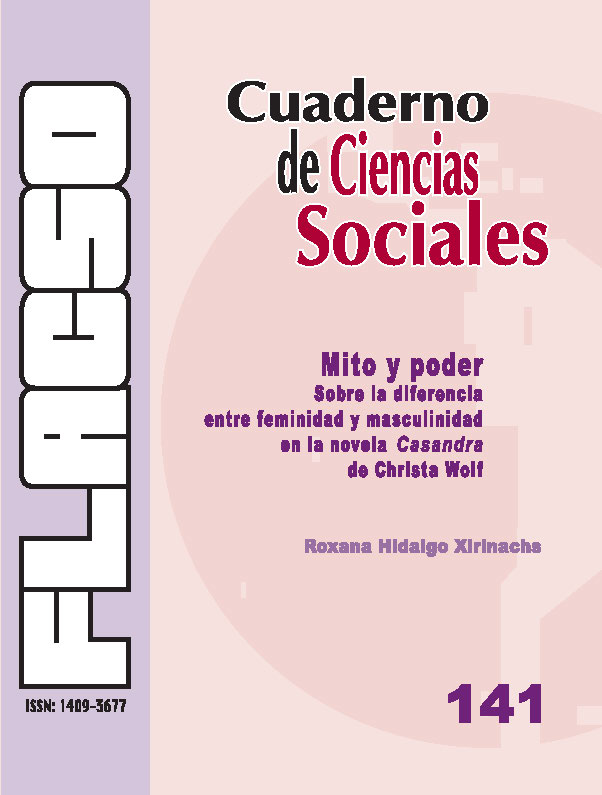 141 Mito y poder. Sobre la diferencia entre feminidad y masculinidad en la novela Casandra de Christa Wolf