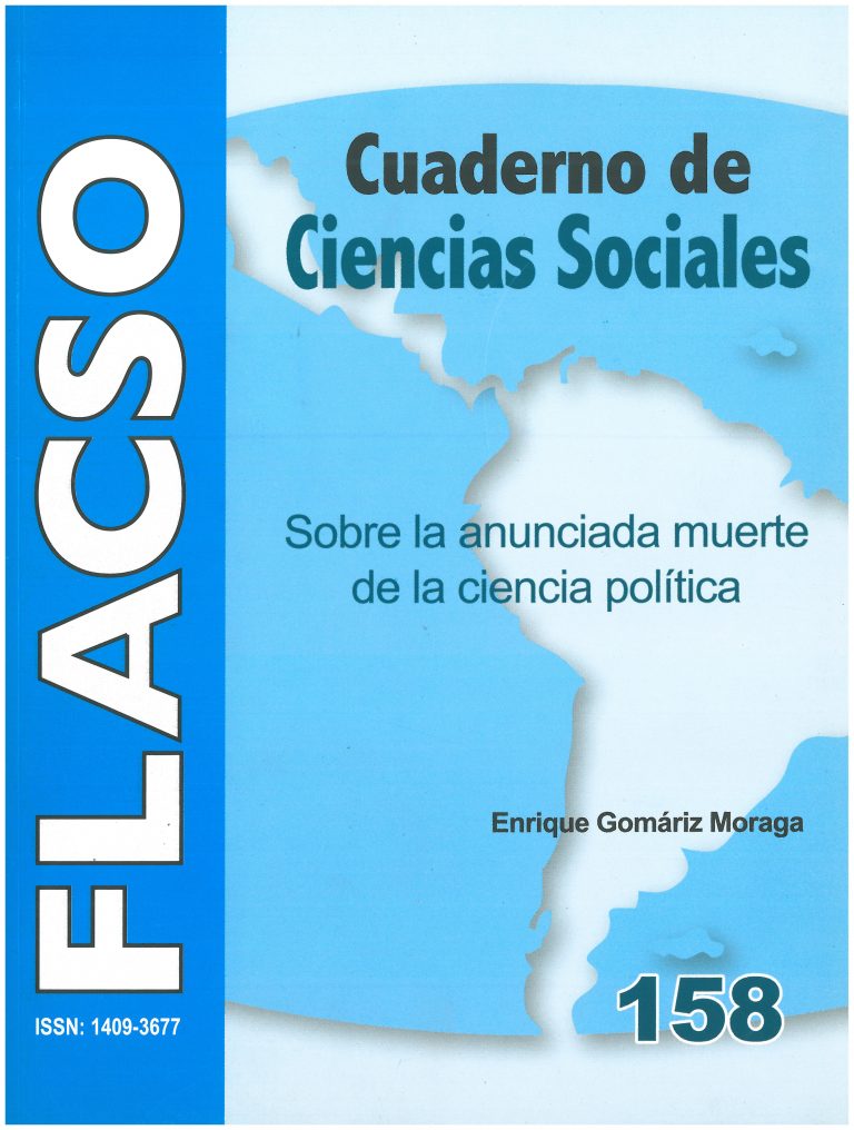 158 Sobre la anunciada muerte de la ciencia política