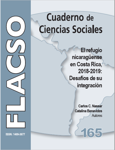 165 El refugio nicaragüense en Costa Rica, 2018-2019: Desafíos de su integración