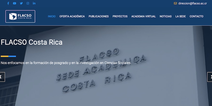 FLACSO Costa Rica entre las mejores 10 universidades de Costa Rica según el Webometrics Ranking of World Universities 