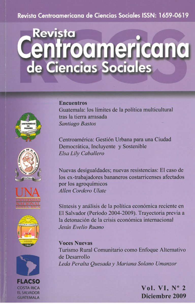 Revista de Ciencias Sociales No.2 Vol. VI. Diciembre 2009
