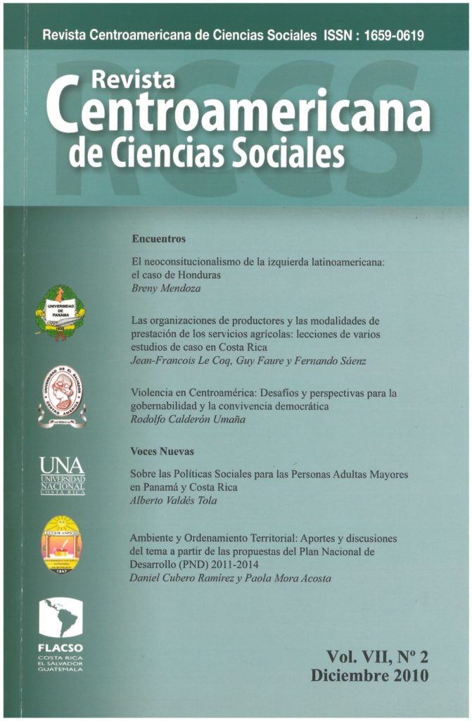 Revista de Ciencias Sociales No.2 Vol. VII. Diciembre 2010