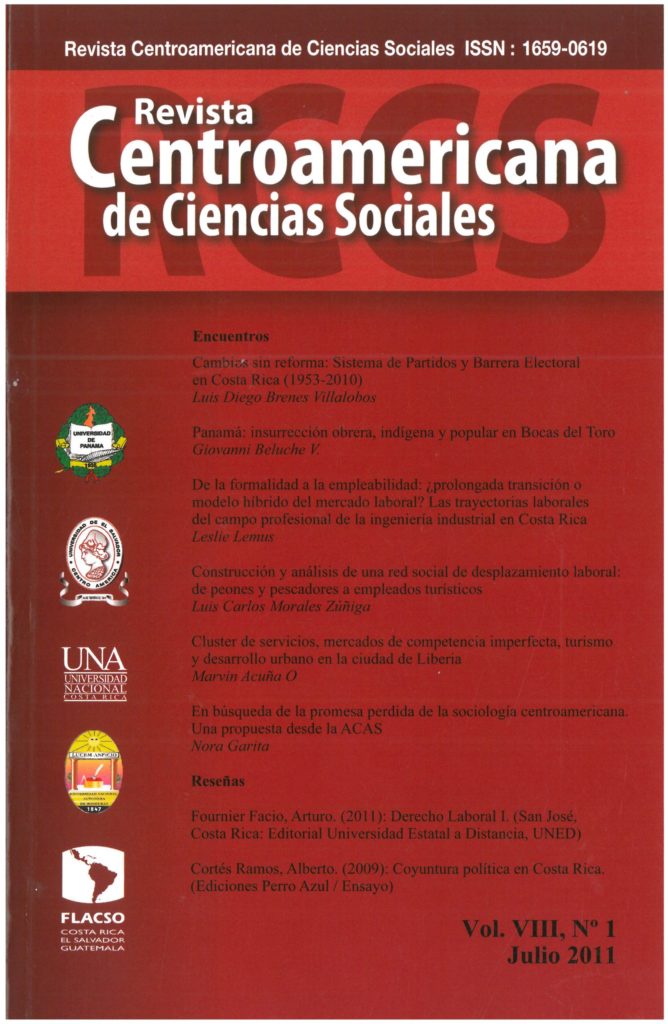 Revista de Ciencias Sociales No.1 Vol. VIII. Julio 2011